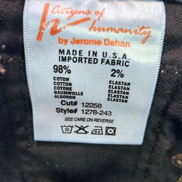 Citizen of Humanity Ava Low-rise Straight-leg Denim Jeans Size 24 - Picture 8 of 10